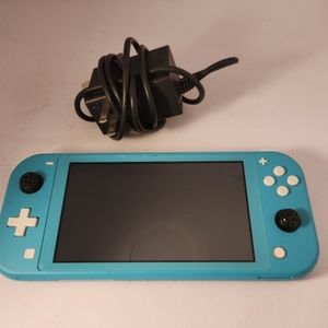 Nintendo Switch Lite Handheld Console - Turquoise W/ SD Card & Adapter